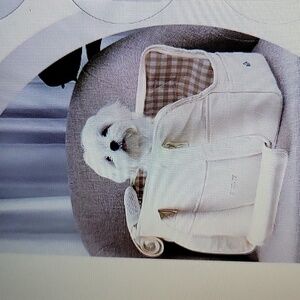 OneCute beige small dog carrier travel bag soft sided collapsible Pocket…New